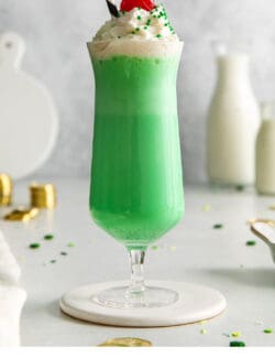 Pinterest image for shamrock shake