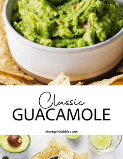 Pinterest image for classic guacamole