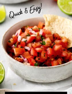 Pinterest image for pico de gallo