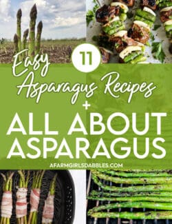 photo collage for All About Asparagus + 11 Asparagus Recipes