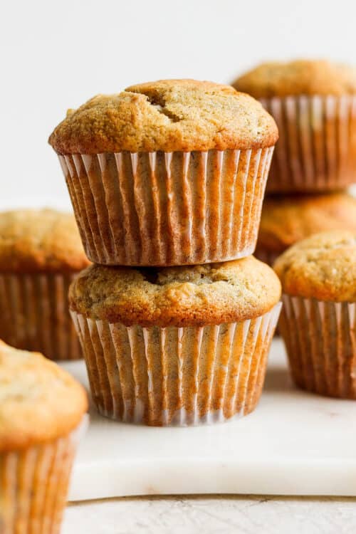 Easy Banana Bread Muffins Recipe A Farmgirl S Dabbles Banana Bread Muffins 9v 500x750