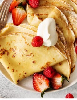 Pinterest image for French crepes