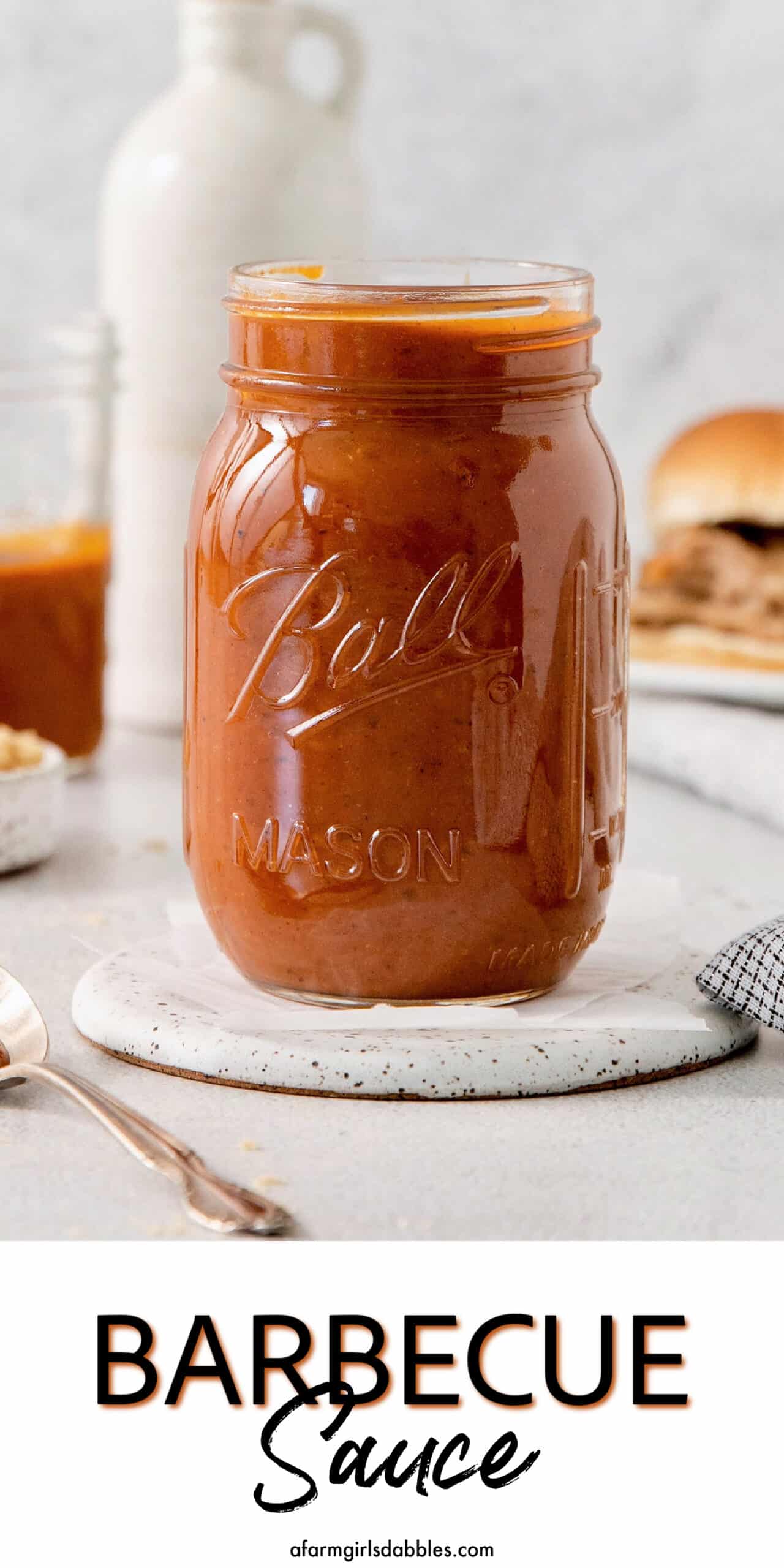 Pinterest image for barbecue sauce