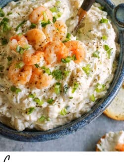 Pinterest image for shrimp dip