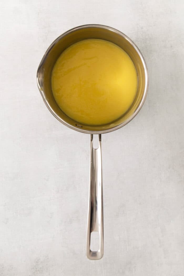 A pot of custard.