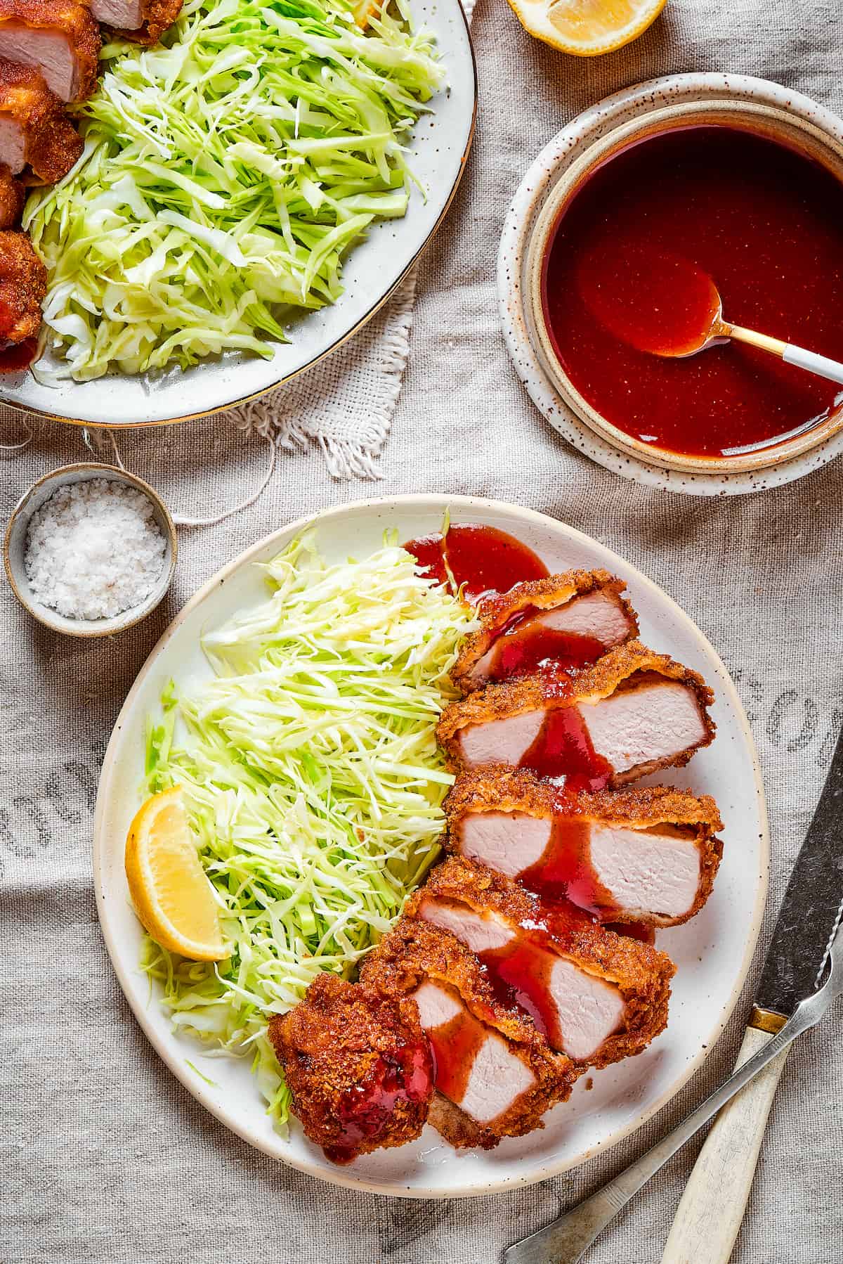 Shredded Cabbage Salad - Japanese Salad for Tonkatsu