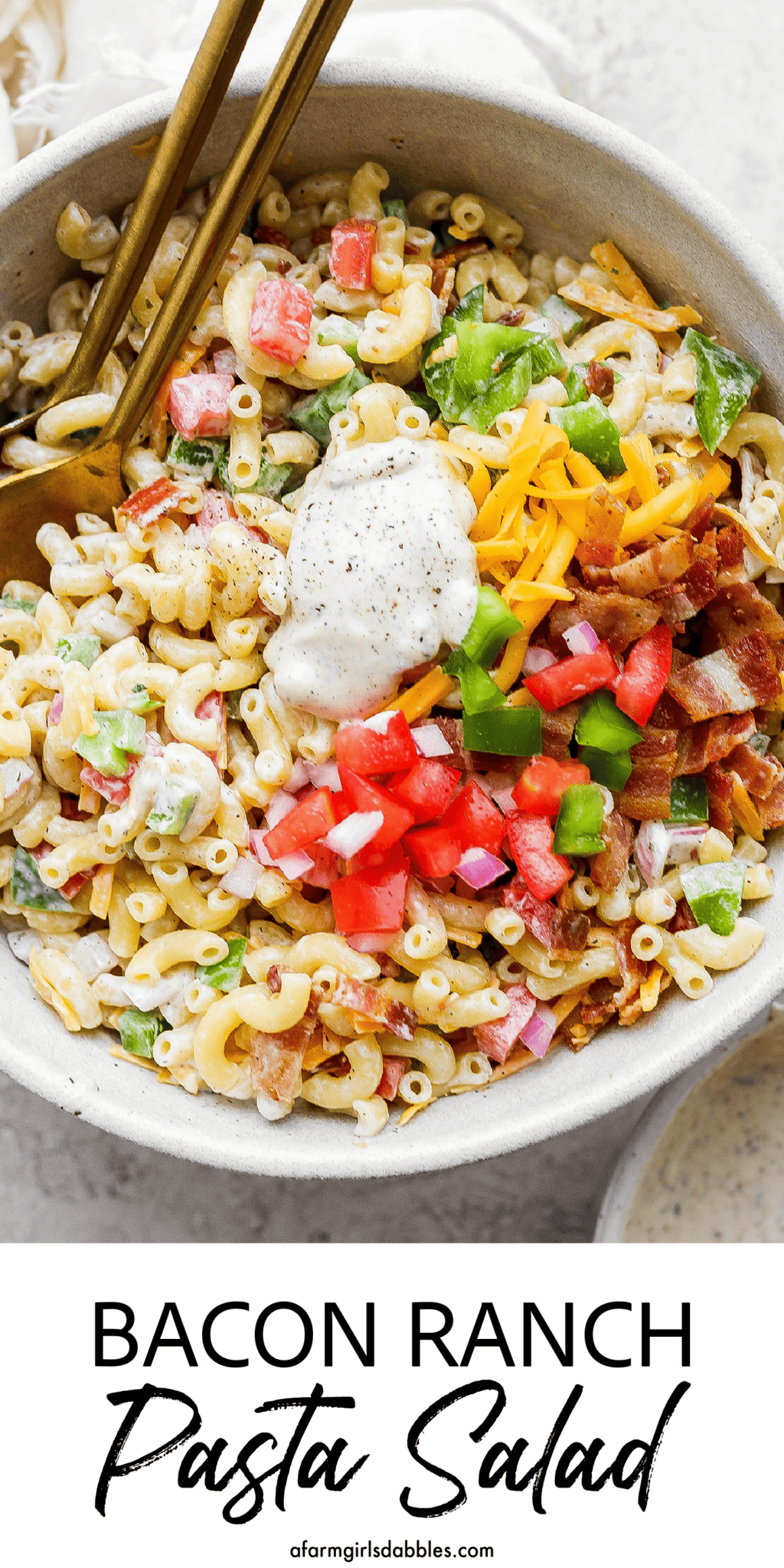 Bacon Ranch Pasta Salad A Farmgirl's Dabbles