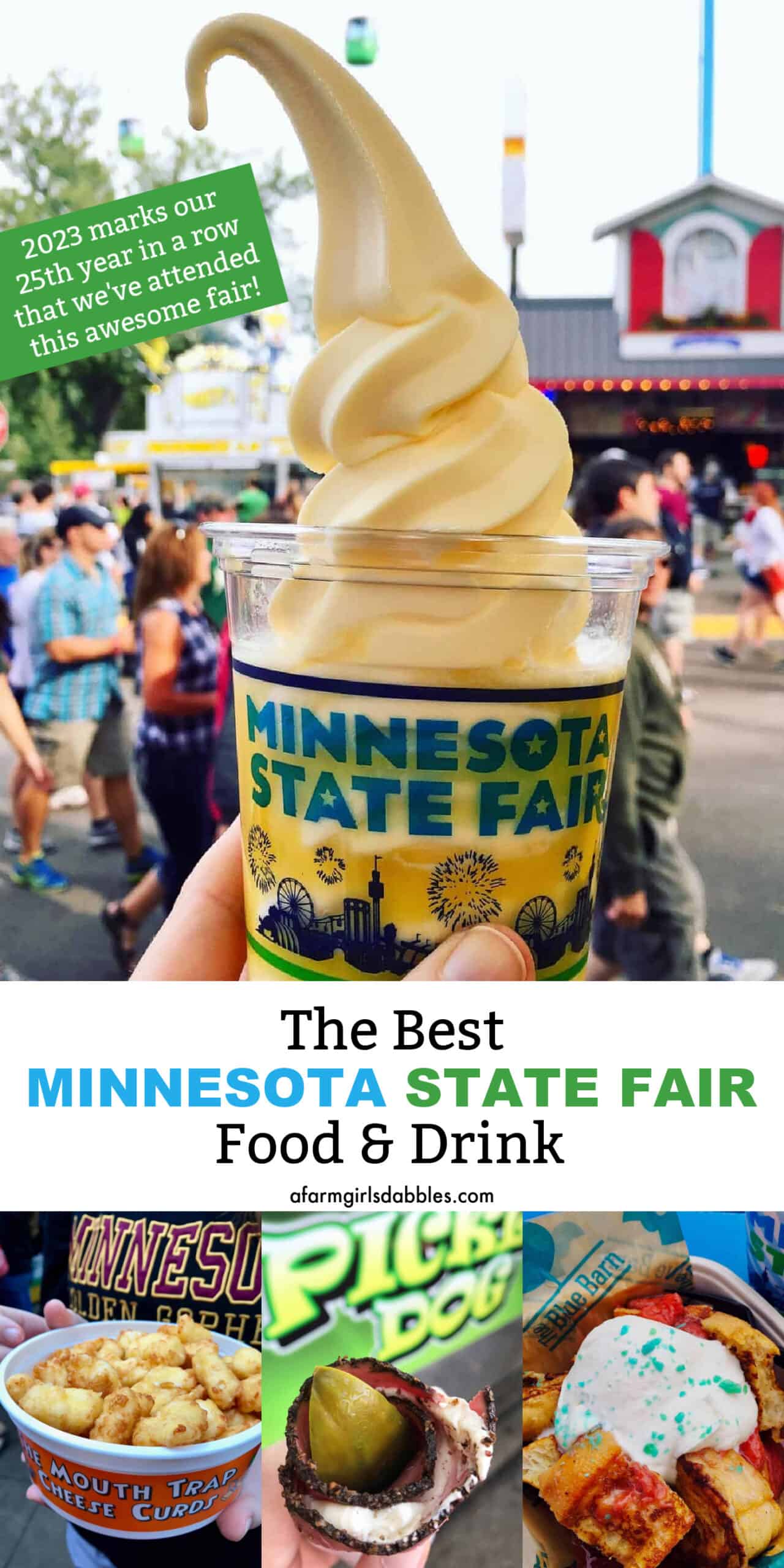 Pinterest image for best Minnesota State Fair food and drink 2023