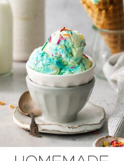 Pinterest image for birthday cake ice cream