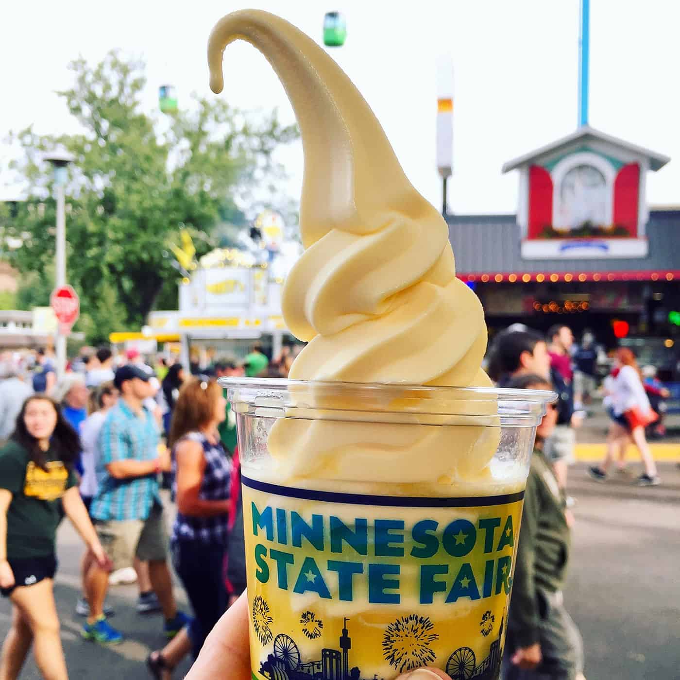 Dole Whip float at the Minnesota State Fair