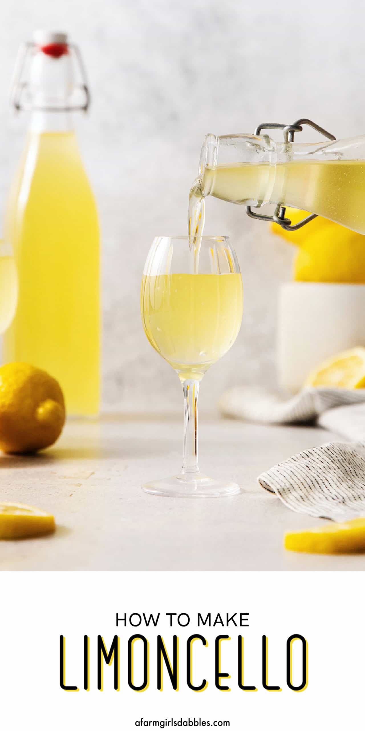 Pinterest image for limoncello