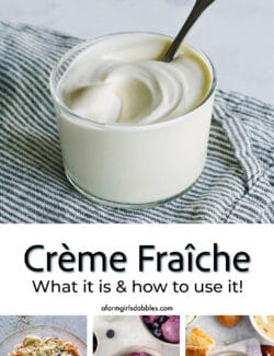 Pinterest image for creme fraiche