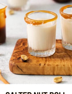 Pinterest image for salted nut roll shot