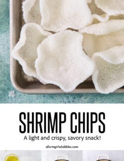 Pinterest image for shrimp chips