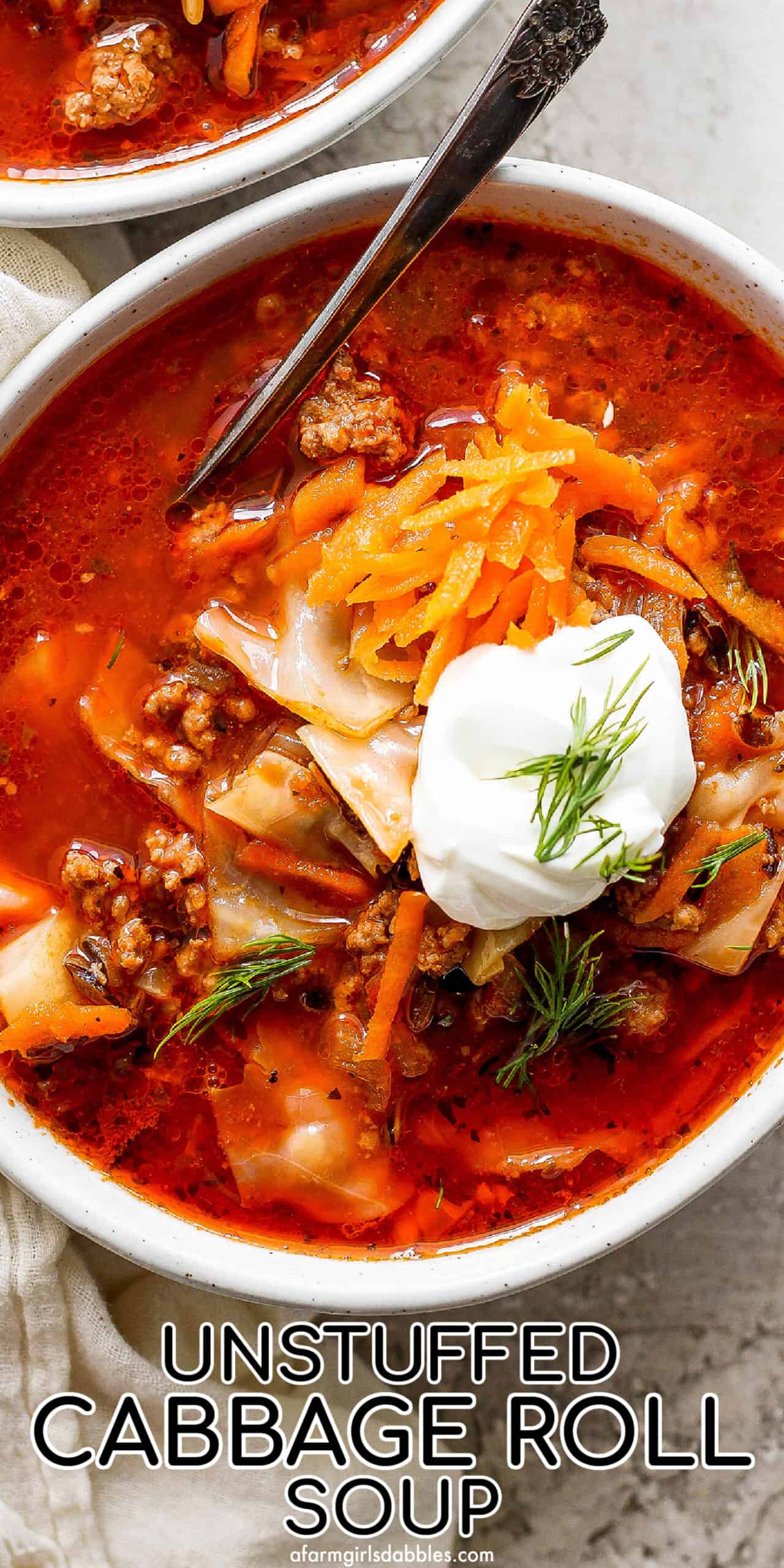 Unstuffed Cabbage Roll Soup A Farmgirl's Dabbles