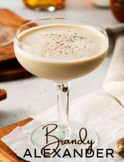 Pinterest image for brandy alexander