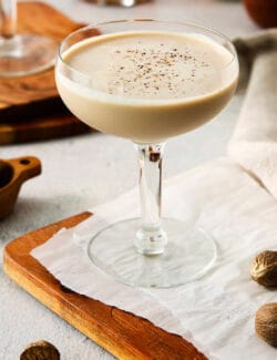 Pinterest image for brandy alexander cocktail
