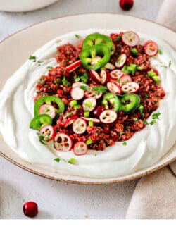 Pinterest image for cranberry jalapeno dip