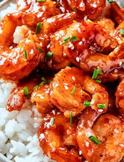 Pinterest image for firecracker shrimp