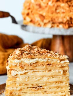 Pinterest image for Napoleon cake