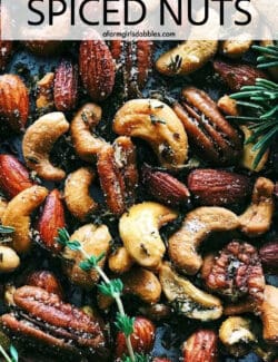 Rosemary Thyme Spiced Nuts | a farmgirl's dabbles