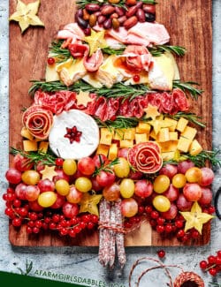 Pinterest image for Christmas Charcuterie Board
