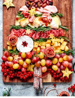 Pinterest image for Christmas Charcuterie Board