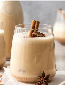 Pinterest image for Puerto Rican coquito recipe