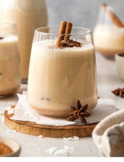 Pinterest image for Puerto Rican coquito recipe