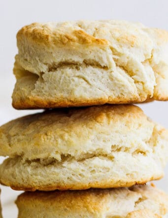 a stack of cream biscuits