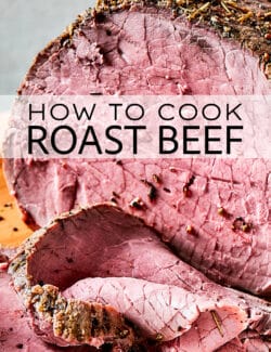 Pinterest image for how to cook roast beef