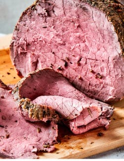 Pinterest image for how to cook roast beef