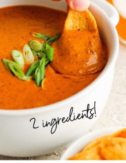 Pinterest image for chili cheese dip