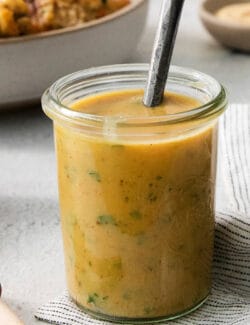 Pinterest image for honey mustard dipping sauce