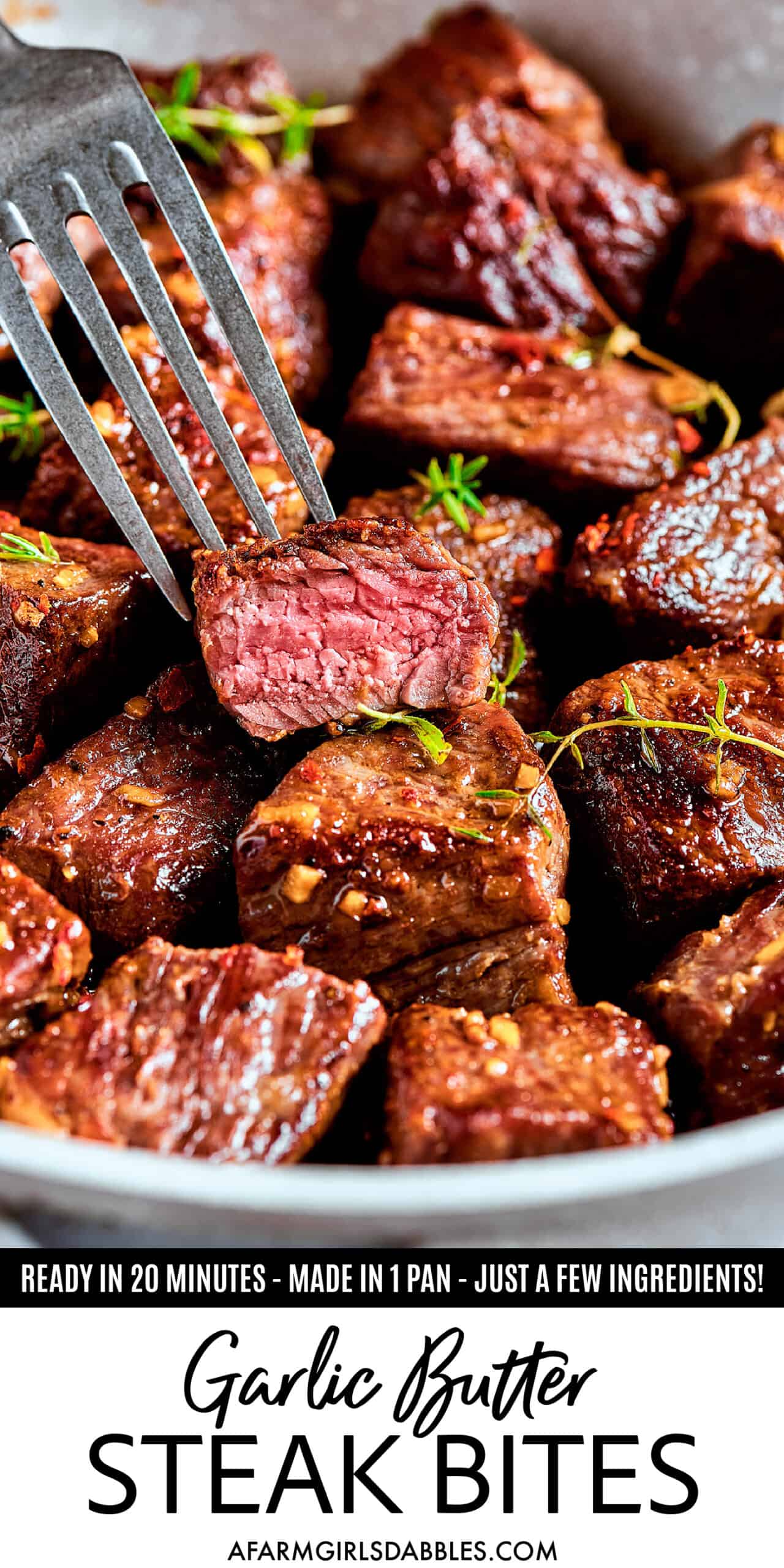 Garlic Butter Steak Bites A Farmgirl's Dabbles