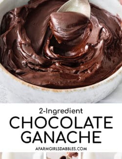 Pinterest image for chocolate ganache