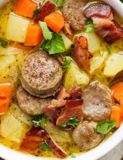 Pinterest image for German potato soup