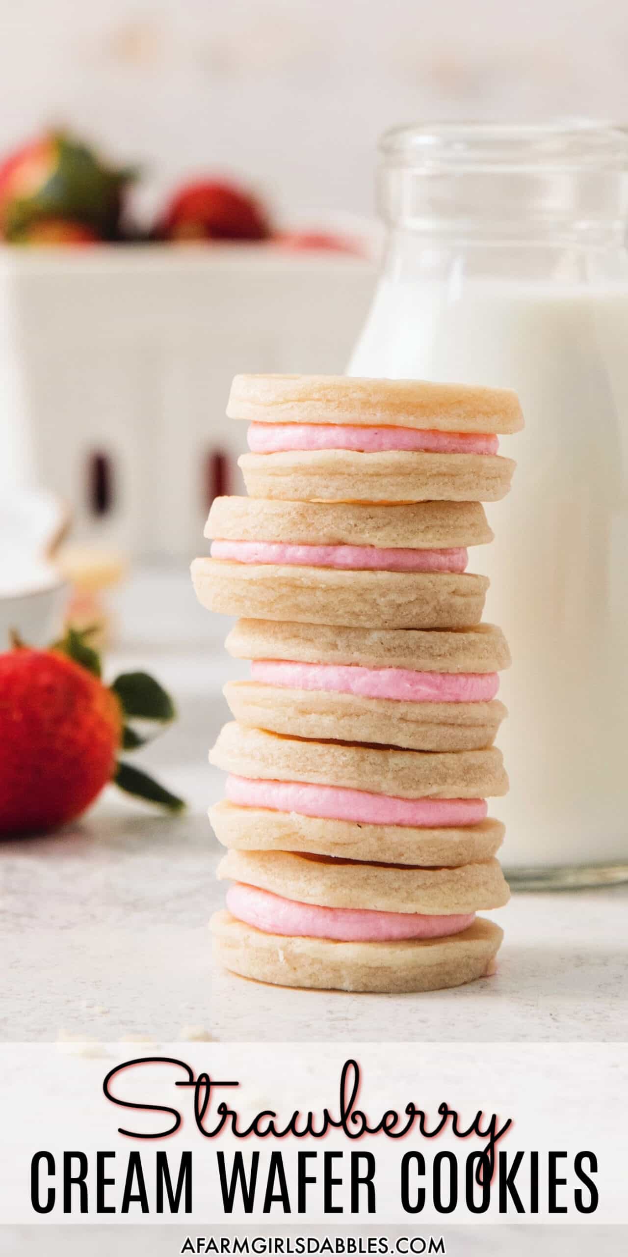 Strawberry Wafer Cookies A Farmgirl's Dabbles