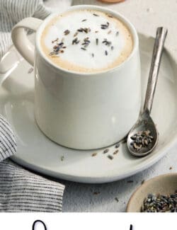 Pinterest image for Lavender Latte