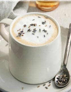 Pinterest image for Lavender Latte