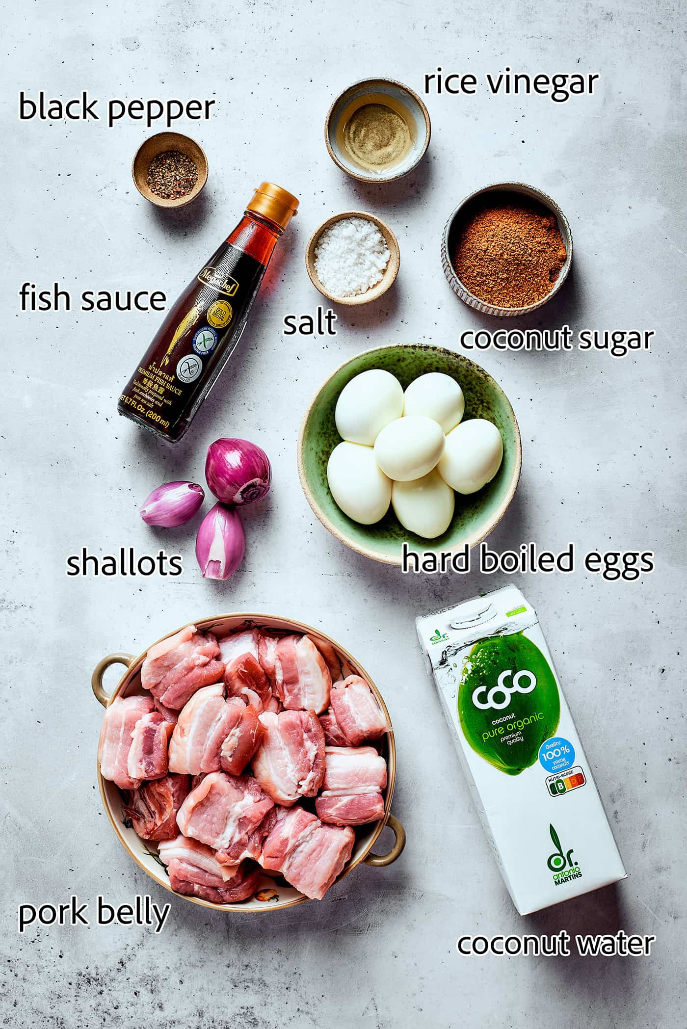ingredients to make thit kho