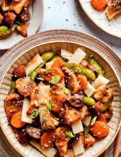 Pinterest image for moo goo gai pan