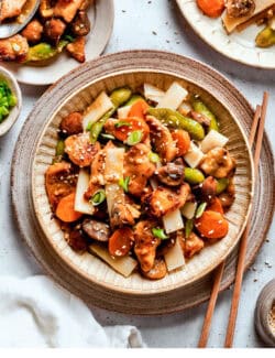 Pinterest image for moo goo gai pan