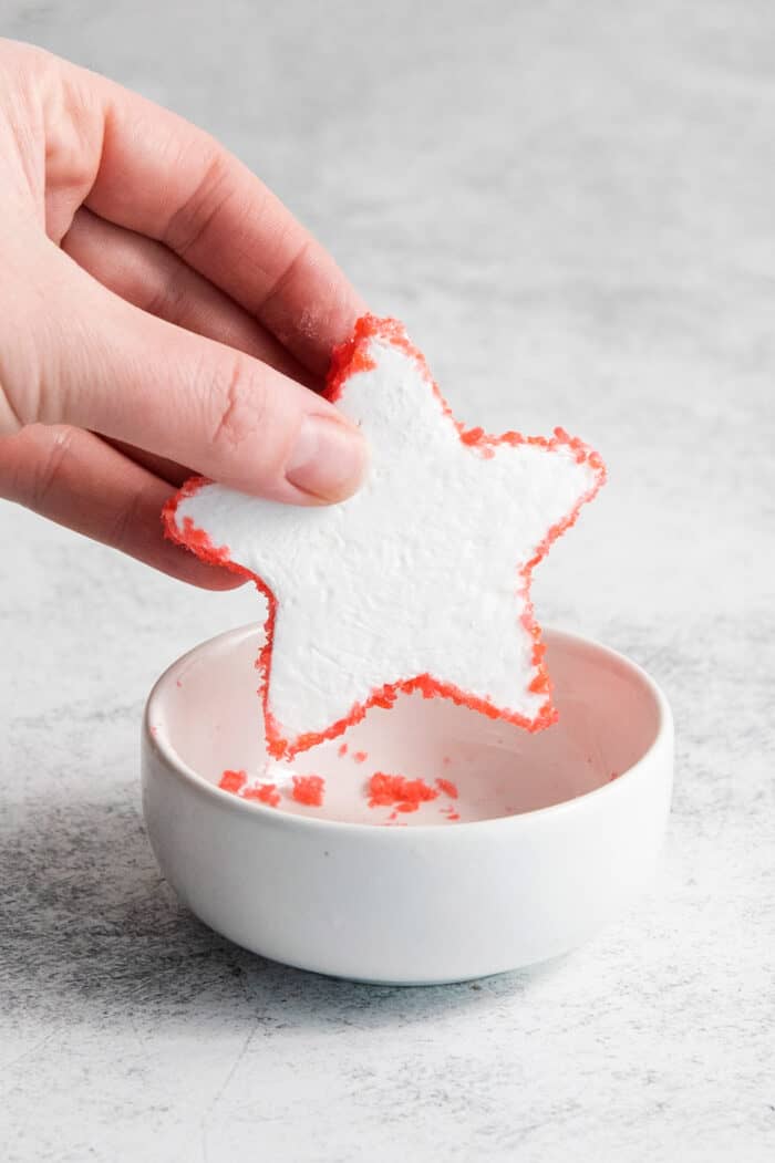 The star edges are dipped in Pop Rocks.