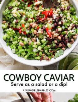 Pinterest image for cowboy caviar recipe