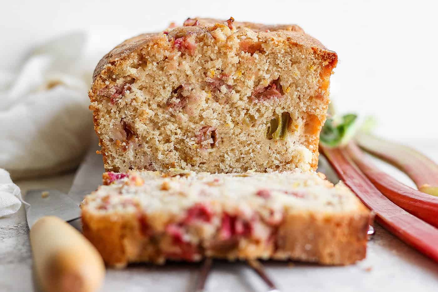 Rhubarb Bread [www.afarmgirlsdabbles.com]