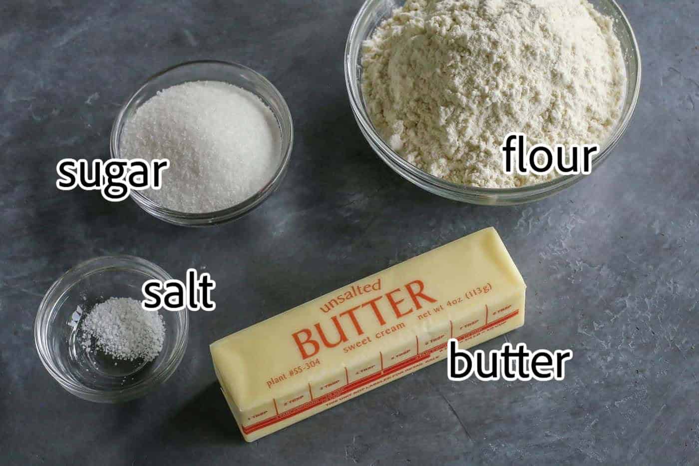 ingredients needed to make the crust