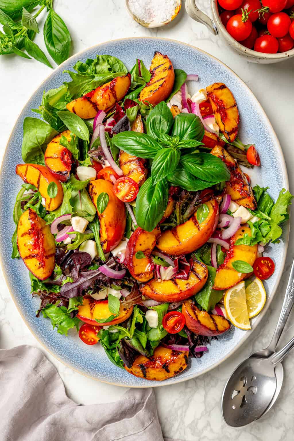 Grilled Peach Salad 10