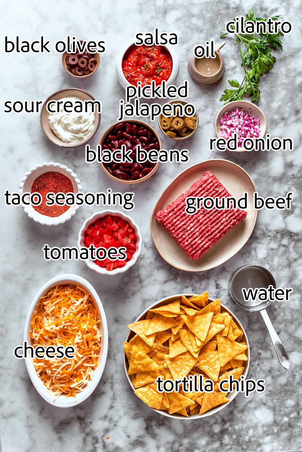 ingredients needed to make macho nachos