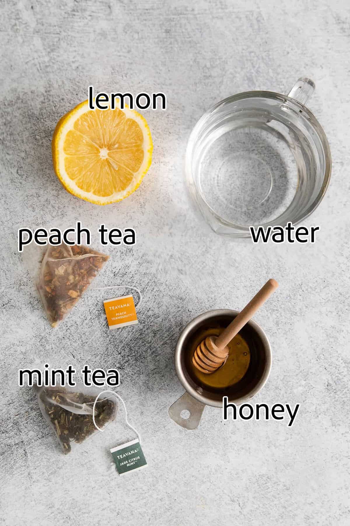 ingredients to make medicine ball tea